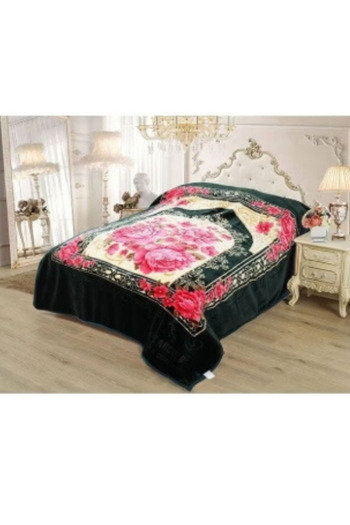 Generic Korean heavy winter blanket, soft and warm, double bed blanket, size 200x240 cm, weight 8 kg