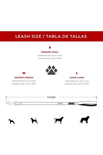 Astorpet Dog leash with 360° safety lock ASTORPET, polyester/metal, multicolor, 1.5 m, size M