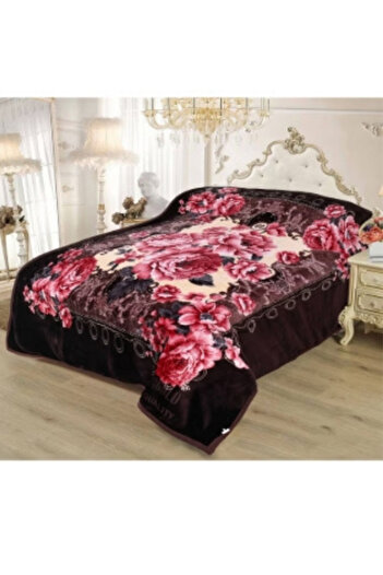 Generic Soft and warm heavy winter blanket with silky feel, double bed blanket size 200X240cm and weight 6kg