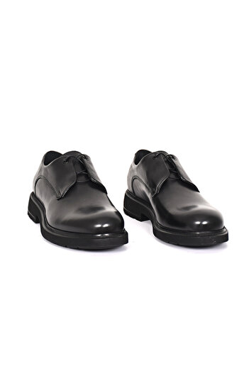 Tuna Genuine Leather Black Classic Men's Shoes - Eva Sole - 3987