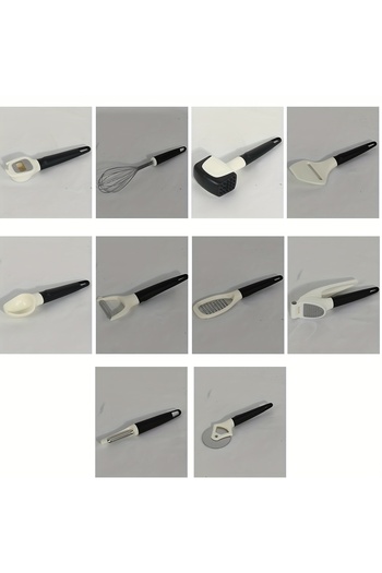 HTH 10 Pieces Multipurpose Use Kitchen Gadgets Set Stainless Steel Blade Multifunction