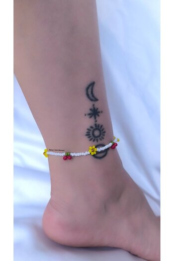 MYSTERY TAKI AKSESUAR Cherry Bead Anklet
