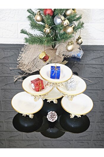Barok Lokumluk krem gold 6 lı
