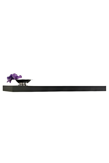 ACE Rectangular Wall Mounted Floating Shelf Dark Brown 60.96 x 20.32cm