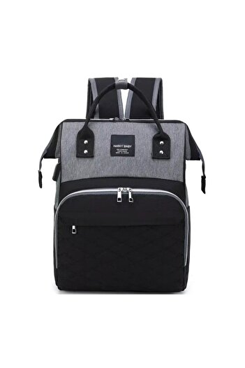 delis Multifunctional backpack for mothers, Mavina GT3692, Black/Grey