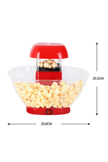 DLC 1200W Electric Popcorn Maker, Short Warm-Up Time & Popcorn Yield, Non-Stick Coated Heating Surface,