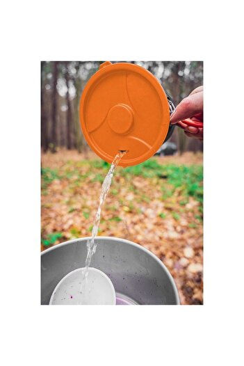 NEO Camping stove, portable, gas, piezo ignition, 3 in 1, 2200 W, stainless steel, with pot,