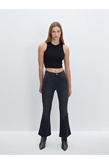 LC Waikiki Lcw Vision Crew Neck Textured Women's Crop (S5)