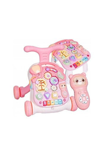 Smart Vibe Multifunctional 2in1 Activity Walker 'Musical Walker', Pink