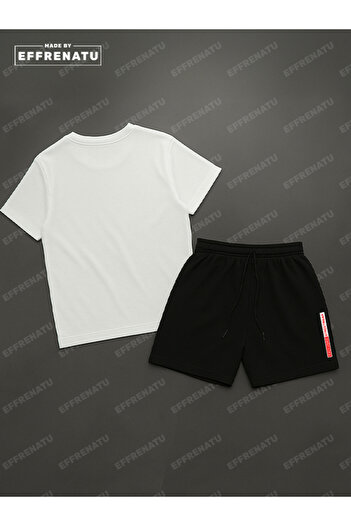 EFFRENATU Hıla Moda Shorts T-Shirt Suit Originals Printed in Wonderful Colors
