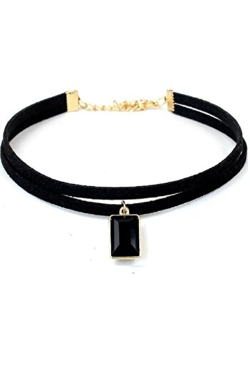 OEM Choker Mystyle Fashion Black Double Delux - Elegant necklace for the neck