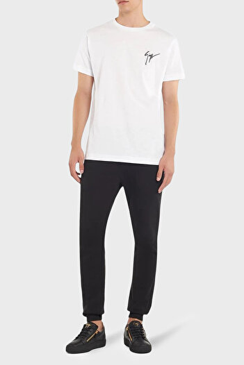 Giuseppe zanotti Logo Cotton Regular Fit Crew Neck t Shirt Men t Shirt Iru0007