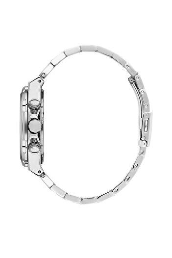Daniel Klein Men's Silver-Black Metal Case Oval Dial Metal Band Wristwatch Quartz Movement Analog Display Mine