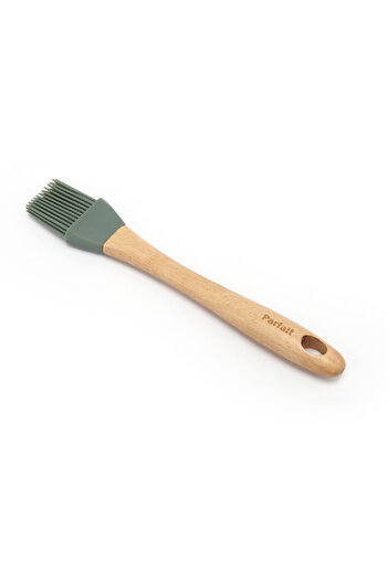Parfait Durable High Quality Silicone Basting Brush Green and Brown