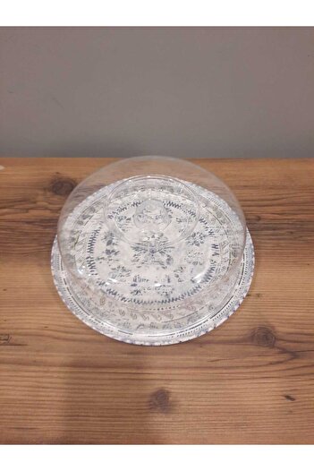 Keramika Ceramic Cake Jar 2 Pieces Plate and Jar