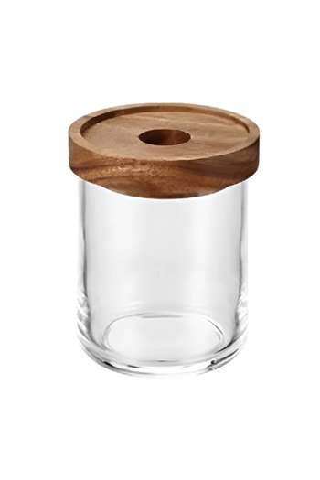 Felli Odor-Resistant Modular Leak-Proof Food Storage Container with Lid Clear and Brown 520ml NB36