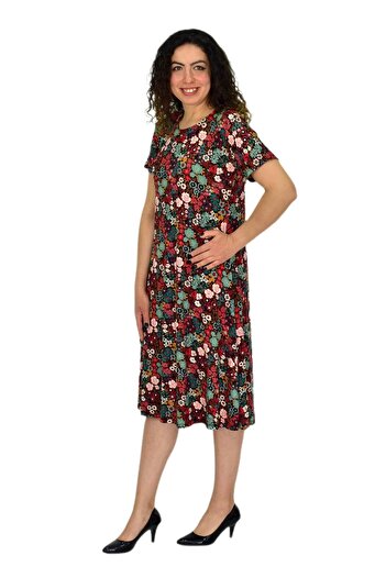 BAGLAN Women's Short Sleeve Lycra Viscose Dress Bgl-St04671