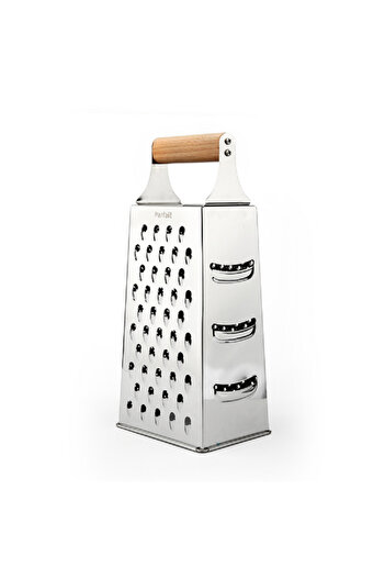 Parfait Durable High Quality 4-Sided Grater Silver and Brown 23cm