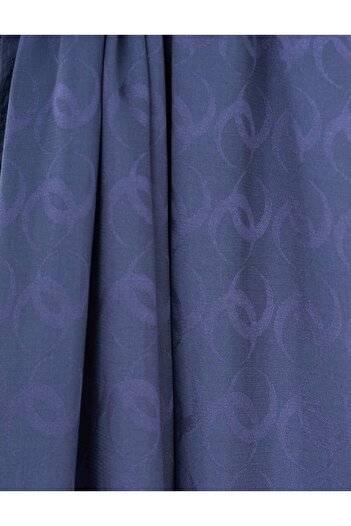 Kayra Σάλι με μοτίβο δαχτυλιδιού Sapphire Indigo