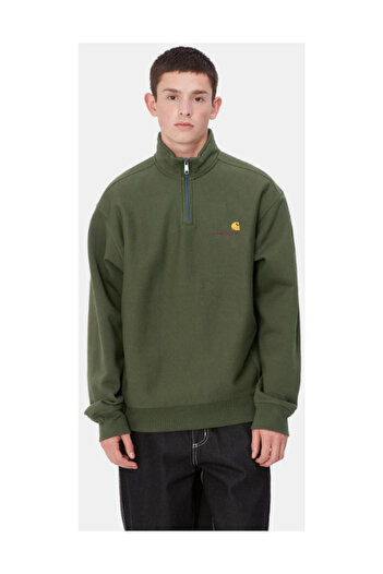 Carhartt Fél cipzáras amerikai Script Sweat