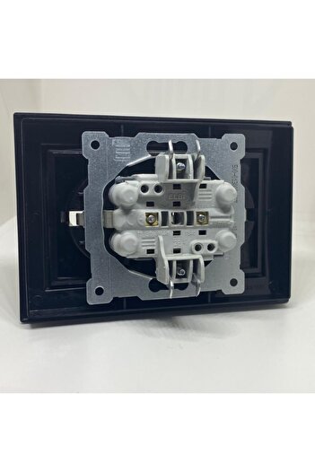 ELBİ Elbi-zena Double Grounded Socket Recessed Black