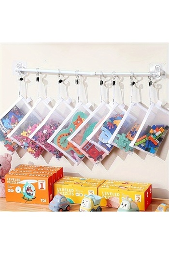 Choice 3S 3M 2L 8pcs Zipper Mesh Bags, 3 Sizes, Zipper Mesh Bags, Waterproof Clear Travel Bags, Office Supp