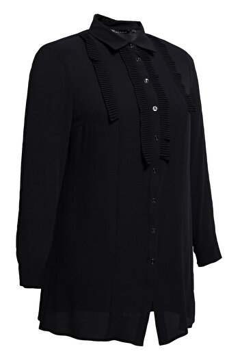 Alvina Plus Size Pleated Detailed Tunic 20401