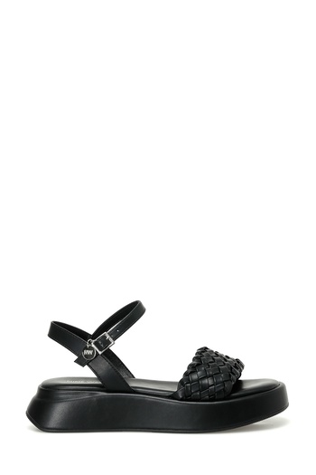 Nine West Valle 4Fx Women's Black Thick Sole Sandals