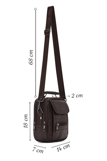 Derimod Men's Messenger Bag - Brown, 19sbd3302ft