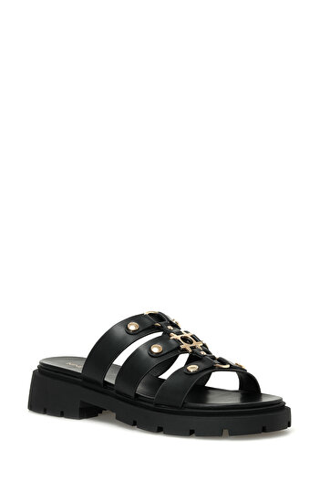 Nine West Mınt 4Fx Black Women's Flat Slippers