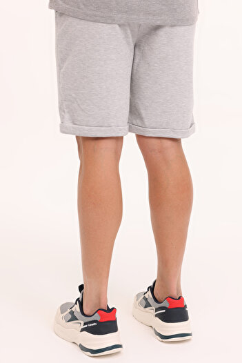 lumberjack Men's Shorts M-Bsc Sort 20Bs61 4Fx Gray Melange