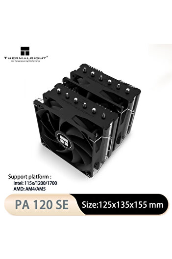 Choice Fixed Color Other PA120 SE Thermalright PA120 AGHP 3.0 heat pipe air-cooled radiator 6 heat pipe dou