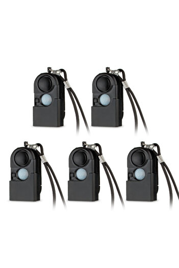 Choice 5pcs Alarm KERUI Portable Mini Motion Detector Alarm 120DB Siren SOS LED Light Security Alarm For Tr
