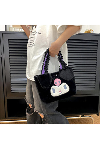 Choice1 Kuromi Hello Kitty Plush Bag Kawaii Sanrio Anime Handbag Cinnamoroll Kuromi Melody Cartoon Soft Stuf