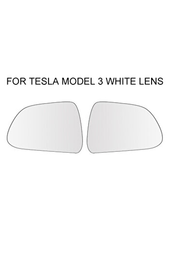 Choice tesla model 3 White 1Pair 800R Wide-Angle Large Vision Rearview Mirror Heating Replacemen Anti Dazzl