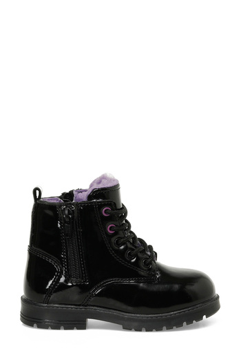 Kinetix Marn 4Pr Black Girl's Worker Boots