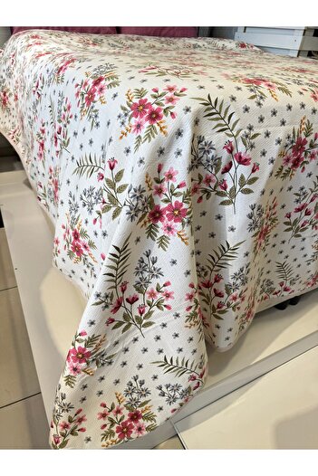 ŞENER HOME Poppy Pattern Printed 150X240 cm Single Single Pique