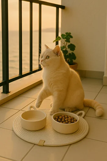 ÖRGÜM 48x30 cm Cat Food Mat - Placemat