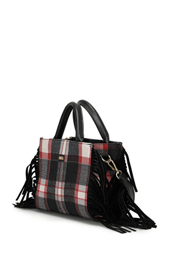 Butigo Plaid Pu Garni El 4Pr Multicolor Women's Handbag