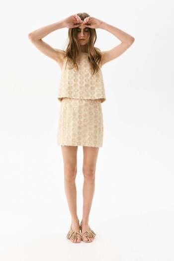 H&M Appliquéd mini skirt