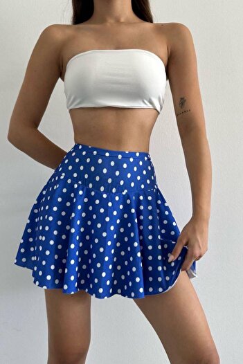 The Robi High Waist Polka Dot Shorts Skirt
