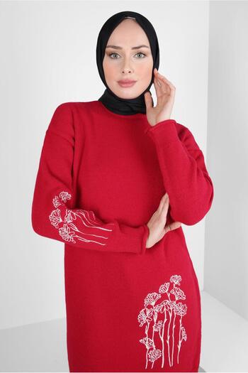 Alvina EMBROIDERY DETAILED KNIT TUNIC 44116