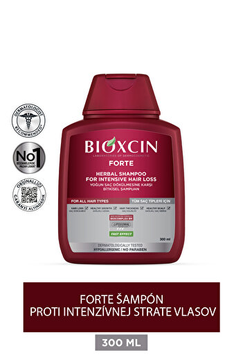 Bioxcin Forte 300 ml šampón - intenzívny šampón proti vypadávaniu vlasov pre všetky typy vlasov