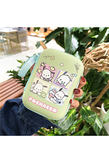 Choice1 D Sanrio Hello Kitty Storage Bag Kuromi Storage Box Pochacco Data Cable Charger Travel Earphone Sto.