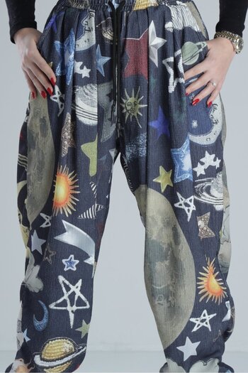 COCOPELLI Planet Detailed Pleated Wrapped Fabric Half Baggy