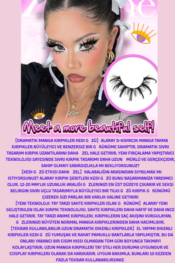 alaraycosmetics ALARA'NIN KİRPİK KOLEKSIYONUNDAN 3D PERFORMANS LİFTİNG GÖRÜNÜMLÜ EXTRA HACIMLI 7 ÇİFT LUXRY KİRPİK