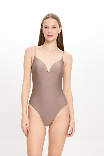 TOO SALTY SWIMWEAR Γυναικείο μπεζ μαγιό 23s108st