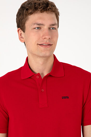 U.S. Polo Assn. Erkek Regular Fit Polo Yaka Kırmızı Basic Tişört 50306007-VR030