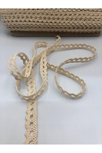DUCK HOBY 5 Meters Cotton Lace Ribbon 1 cm Kopanaki Guipure
