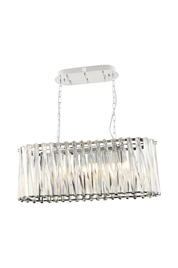 Apliqa Lustra Cristal HubRom, SAUCER 3963-80-CH 82x88 cm 6xE14-40W Crom